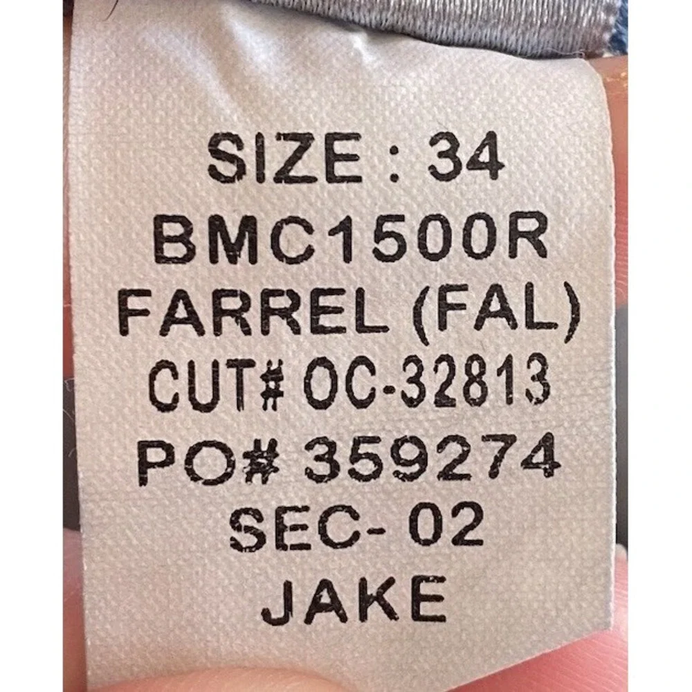 BKE Buckle Jake Straight Leg Stretch Jean Mens 34x29 Dark Wash Western Inky Wash